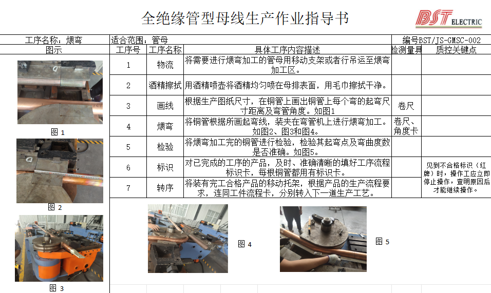 全絕緣管母線煨彎生產(chǎn)作業(yè)指導(dǎo)書